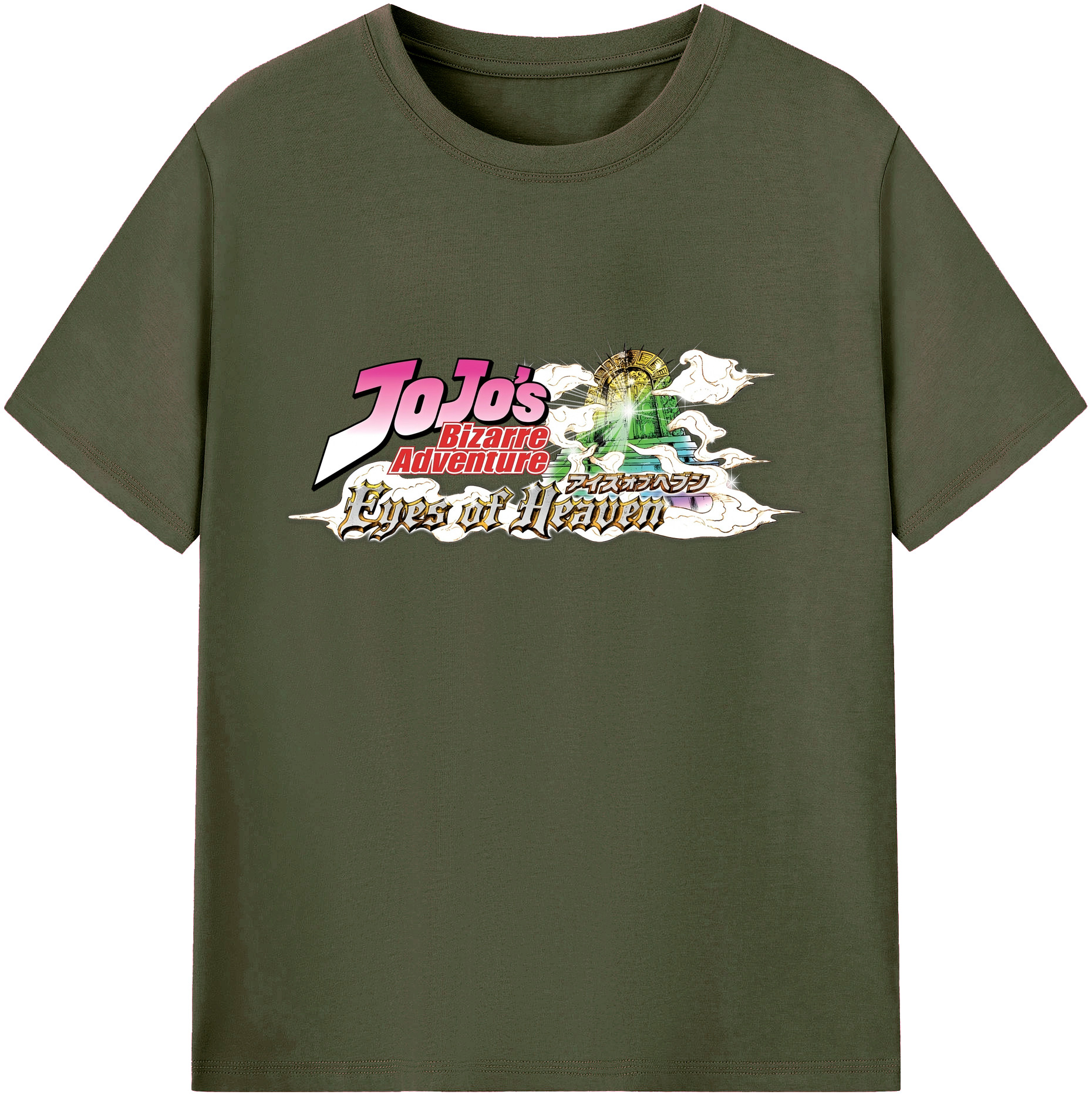 （画像用） ジョジョの奇妙な冒険 JoJo's Bizarre Adventure 綿100％ メンズ半袖Tシャツ｜肌触りやわらか＆通気性